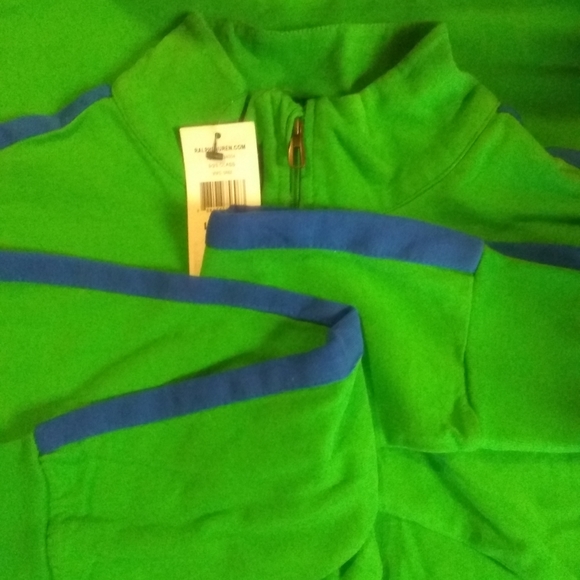 #Ralph# lauren little boys suede half zip jersey - Picture 6 of 8